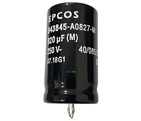 Capacitor Eletrolítico 820uF x 250V 85º Snapin Epcos