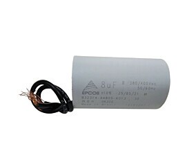 Capacitor Polipropileno 8uF x 380V / 400Vac Plástico Fio