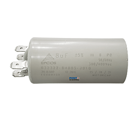 Capacitor Polipropileno 8uF x 380V / 400Vac 50/60Hz Plástico Faston Epcos