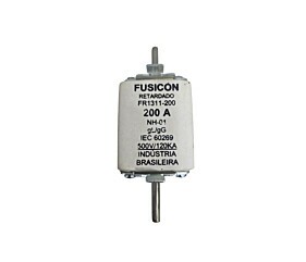 Fusível 200A 500V 120kA NH-01 gL/gG Retardado IEC60269 Fusicon FR1311-200