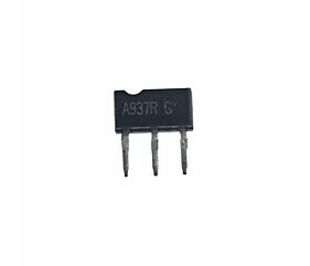 Transistor A937R 2SA937 PNP em encapsulamento TO-92, componente eletrônico utilizado em amplificação de sinais, chaveamento, fontes de alimentação, equipamentos eletrônicos e manutenção de placas.