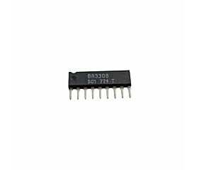 Circuito Integrado BA3308 ROHM original pré-amplificador duplo com ALC em encapsulamento SIP-9 para gravadores de fita cassete, tape decks e equipamentos de áudio estéreo.