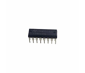 Circuito Integrado CD4049BE Texas Instruments Hex Inverter CMOS com 6 Portas Inversoras DIP-16 Original
