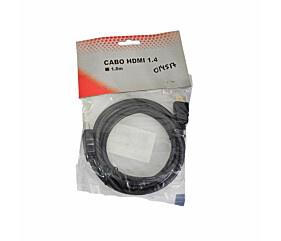Cabo HDMI 1.4 1,8 Metros Preto 1