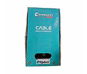 Cabo Multicâmeras 4Px24AWG Solido 1M Branco 1