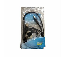 Cabo Y Usb 2.0HD Externo 1 Usb Macho + 2 Usb A Macho Preto 70Cm + 20Cm Mxt 1