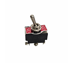 Chave Alavanca On Off On 3 Posições 6 Terminais Preta 1