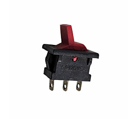 Chave Liga Desliga 6A 120VCA Preta/Vermelha 3 Terminais Tek Key 1