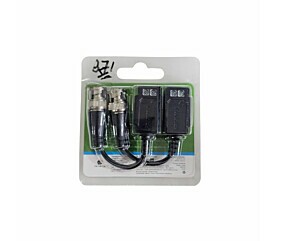 Conector Balun Passivo de Vídeo VB501P Par Intelbras 1