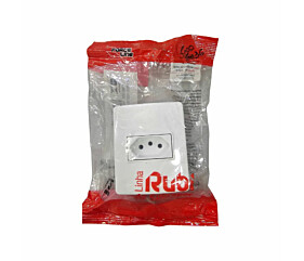 Conjunto Tomada Simples 10A 250V Sobrepor Force Line 1
