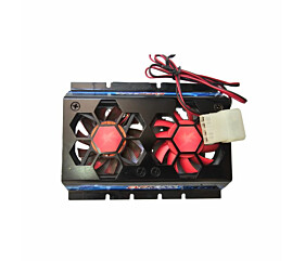 Cooler EC6010EL Preto e Vermelho Evercool 1
