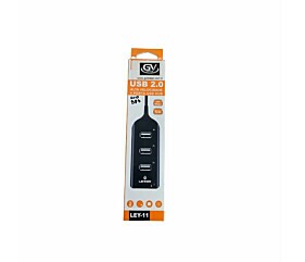 Hub Usb 2.0 4 Portas Hub.871 Ley-11 Preto Lehmox 1
