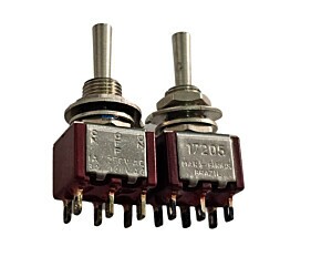 Chave Alavanca ON/OF/ON 17205 1A 250V 3A 120Vac Margirius