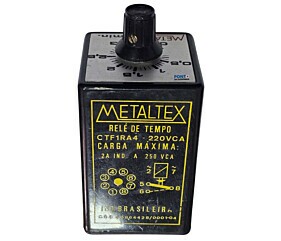Rele de Tempo CTF1RA4 - 220VCA 2A 250Vca Metaltex