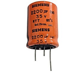 Capacitor Eletrolítico 2200uF x 35V 85º Siemens