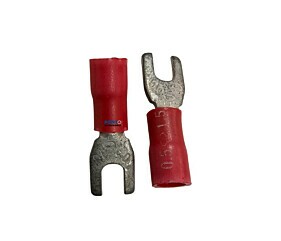 Terminal Forquilha Isolado Vermelho 1.5-5 05-10
