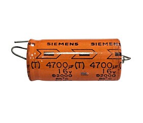 Capacitor Eletrolítico 4700uF x 16V Axial 85º 92000 Siemens