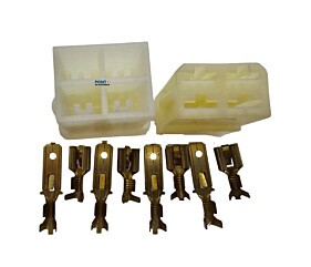 Conector 4 Vias Macho/Fêmea Com Terminal