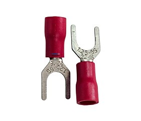 Terminal Forquilha 1.25-5S 2216 Isolado Vermelho