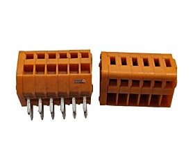 Bloco de Terminal de Mola DG240-2,54 150V4A 28-20Awg Laranja Degson