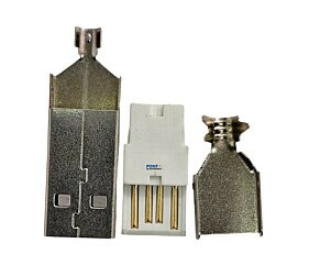 Kit Conector Usb Fêmea Para Montar