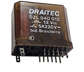 Rele DZL040012 5A 220V 12Vcc Draitec