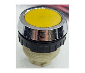 Botão de Comando Redondo Amarelo