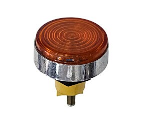 Botão Sinalizador 30Mm Redondo Laranja