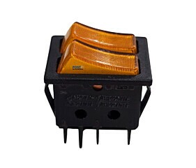 Chave Gangorra Dupla Liga/Desliga 20A 125Vac 1/4HP 15A 250Vac Dwld