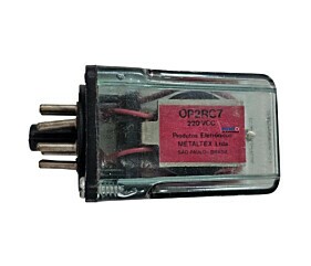 Rele OP2RC7 220VCC 8 Terminais Metaltex