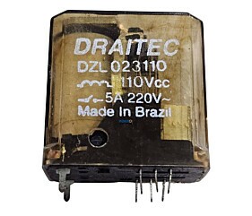 Rele DZL023110 5A 220V 11 Terminais Draitec