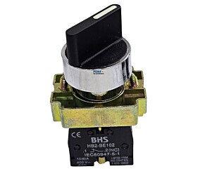 Comutador 22Mm Preto 2 Posições Base Dupla XB5AJ25 Bhs