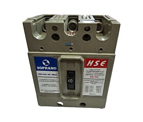 Disjuntor Termomagnético HSE-B040A 3P 600Vac Hse Soprano