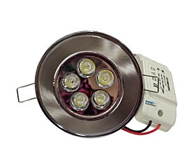 Spot Redondo 5 Led Direcionável Gesso de Sanca