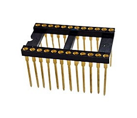 Soquete 24 Pinos Torneado Dourado Celis