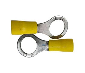 Terminal Olhal 55-10 10-12 Amarelo Isolado