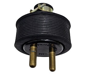 Plug de Borracha Macho 2Pinos 30A 500V Primeletrica