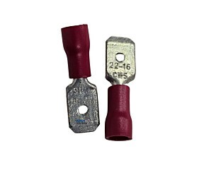 Terminal Fêmea Isolado 22-16 Chs Vermelho