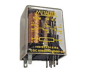 Rele SBM1443 8 Terminais Metaltex