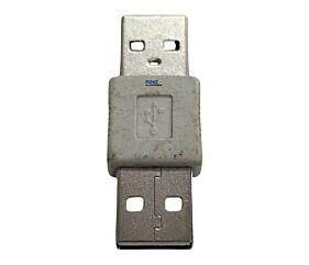 Conector Adaptador Emenda Usb Fêmea x Usb Fêmea Branco