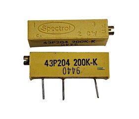 Trimpot 200K = 43P204 200K-K Spectrol