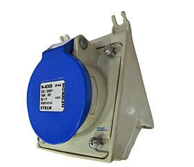 Tomada de Sobrepor N-4009 3P+T 16A 220/240V 9H Azul Steck