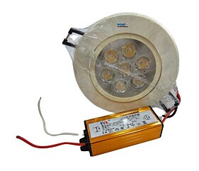 Spot Redondo 7 Led Yino-SC-5W95-01 Direcionável Gesso de Sanca