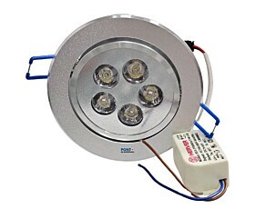 Spot Redondo 5 Led MK-DL(A)-5W AC 85V-265V 50-60HZ
