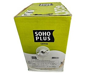 Cabo Transmissão de Dados Sohoplus U/UTP CAT.5E 24AWGX4P CMX BR Rohs 1 Metro