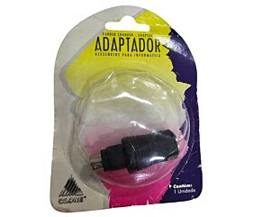 Adaptador Para Teclado 05021 Com 6 Conectores Mini Din Macho x 5 Mini Din Fêmea