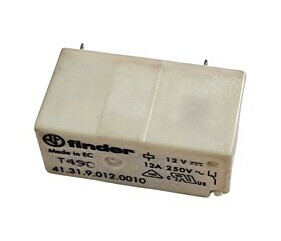 Rele Finder 41.31.9.012.0010 12A 250V T490 5 Terminais