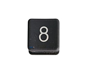 Tecla Numérica Cinza 8