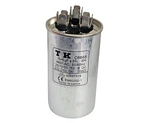 Capacitor Polipropileno Duplo 15uF+5uF x 440V 50/60Hz CBB65 50DX90A TK