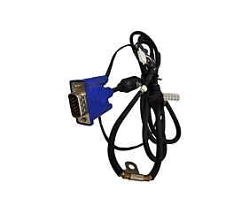 Cabo Para Monitor Entrada DB15 Macho VGA Saída Conector 5+6 Vias + Terra